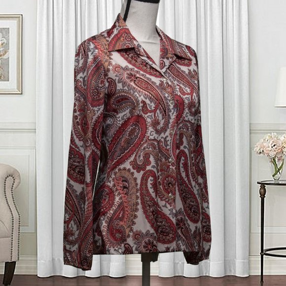 Vintage Kmart Brand, Button Down Blouse - Picture 3 of 6